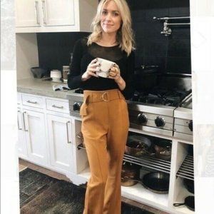 A.L.C Foster Belted Flare Leg Crepe Pant  Size 4